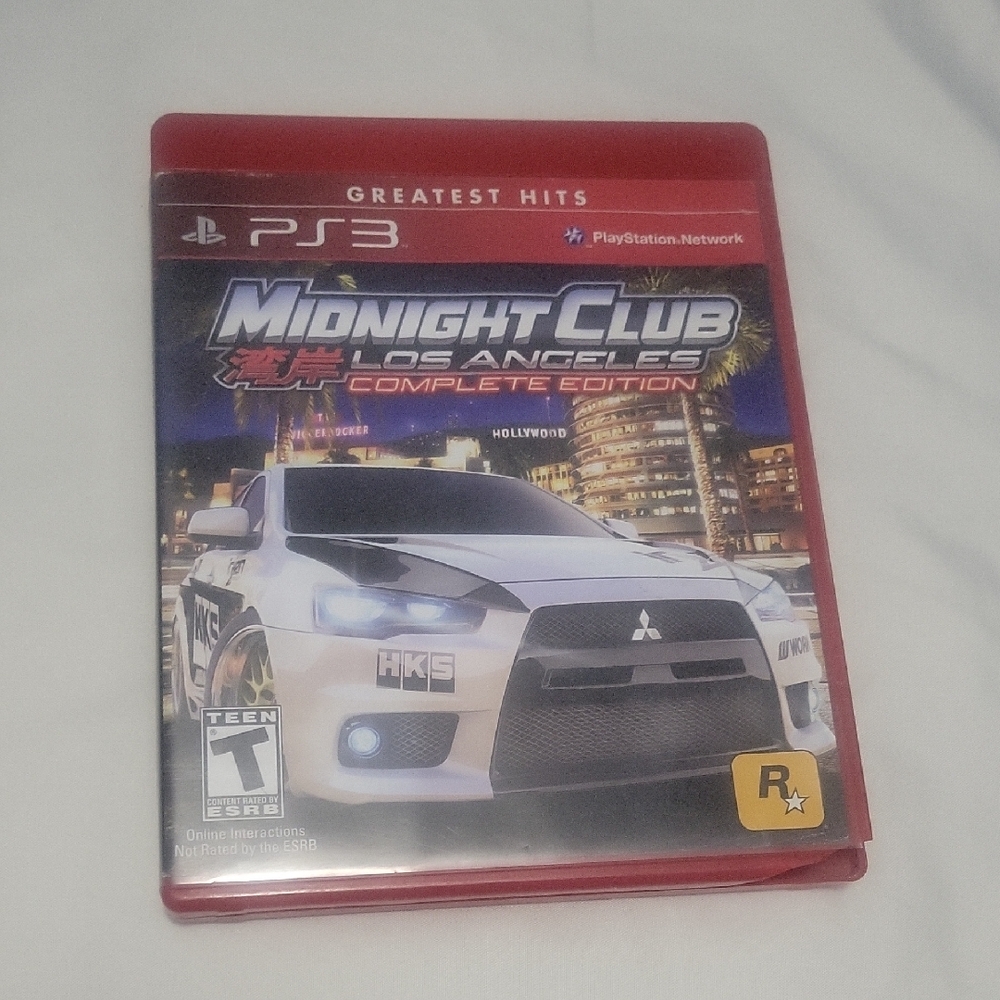 Midnight Club: Los Angeles Complete Edition for PS3 - Red Case PLAYSTAION 3